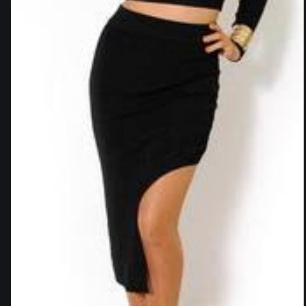REHAB Black Pencil Skirt